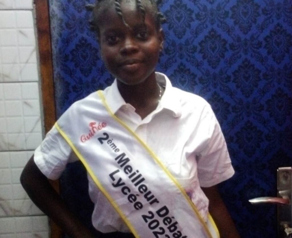 Boké : la deuxième meilleure débatteuse du concours national du mérite scolaire s’exprime