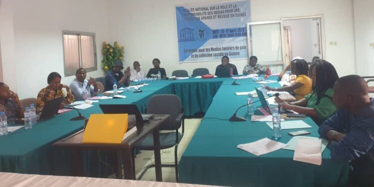 Conakry: une vingtaine de journalistes formés sur le rôle et responsabilité des médias pour une transition apaisée et réussie 