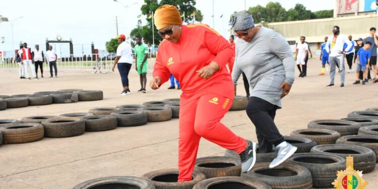 Conakry: la première vice-présidente du CNT revient sur l’importance du sport