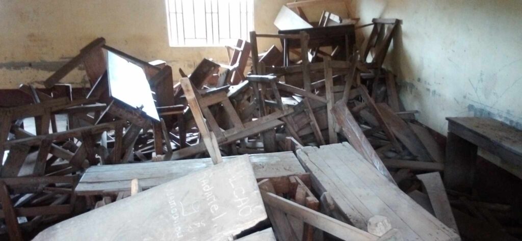 Boké : l’unique et grand lycée public de Kolaboui dans un état piteux