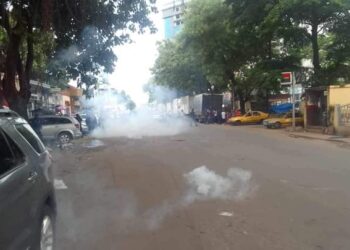 Kaloum: la marche des journalistes réprimée, plusieurs personnes arrêtées dont le secrétaire général du SPPG 