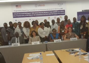 Guinée/représentativité des femmes et jeunes dans les instances décisionnelles : le NDI organise un atelier de renforcement des capacités
